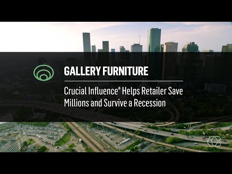 Crucial Influence – Gallery Furniture Case Study